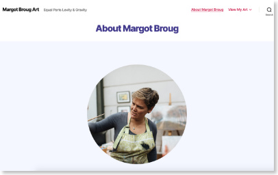Margot Broug Art Website