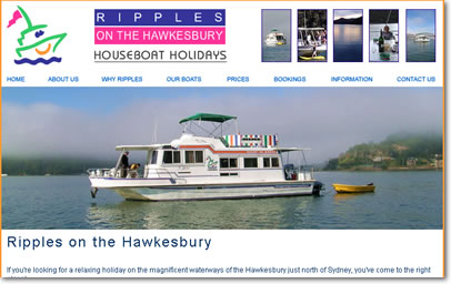 Ripples Houseboats Website